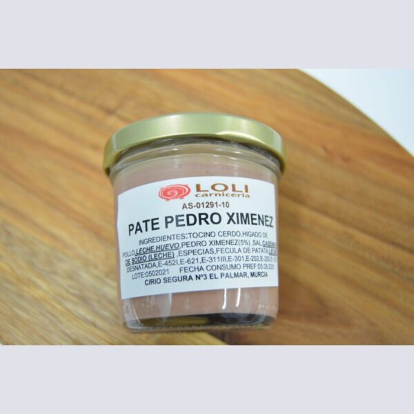 Paté de Pedro Ximenez lo
